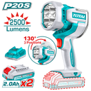 Total tools Cordless work lamp 2500 Lumens , 20 volt +2 battery and charger - TWLI20887