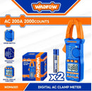 WADFOW Digital AC clamp meter 200V, 2000 counts - WDM6501