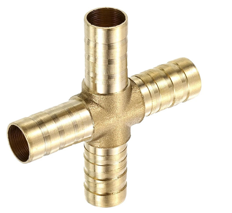 وصلة نحاسية صليبه رباعية الاتجاهات مسننة لتثبيت الخرطوم  – موديل SP10