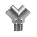 وصلة نحاس علي شكل حرف واي (1 سن خارجي × 2 سن داخلي) – لون ذهبي أو مطلي نيكل-موديل EY