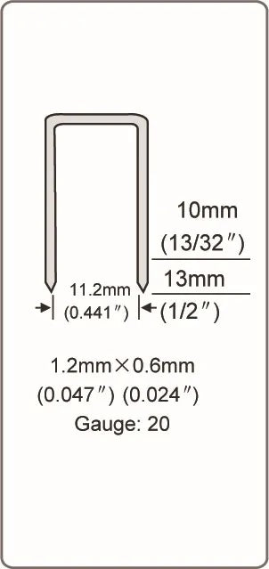 N-1013 دباسة مسمار صناعي على  شكل حرف U