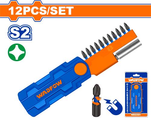 WADFOW 12 Pcs impact screwdriver bits set - WBS2602