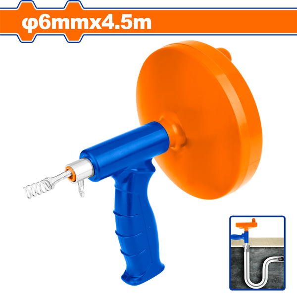 Wadfo 4.5 m Metal Drain Auger, Diameter 1.3×6 mm –  WDD3345
