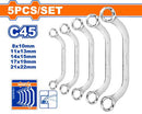 WADFOW 5 Pcs Half moon ring wrench set - WFR3405