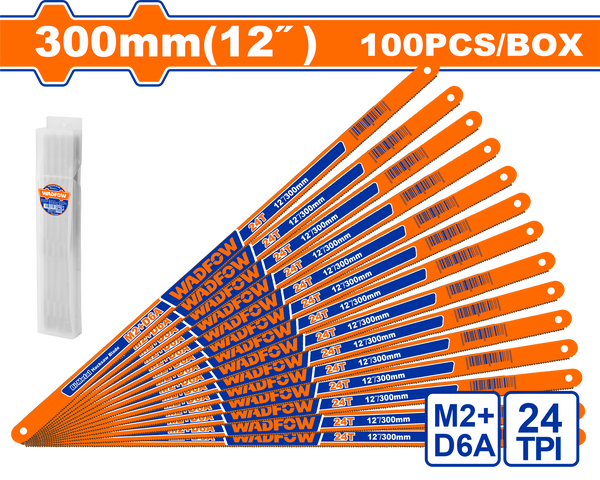 Wadfow- Hacksaw blade 24T - 300mm 12"  1 PSC- WHB2H24