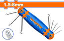 WADFOW 8pcs Ball Torx key8 pieces - WHK2281