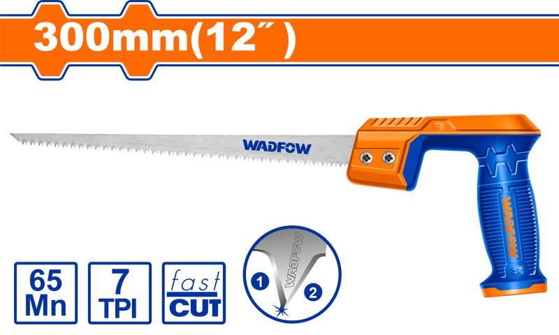 Wadfow Compass  board saw, 12 inches, 300 mm -WHW6G12