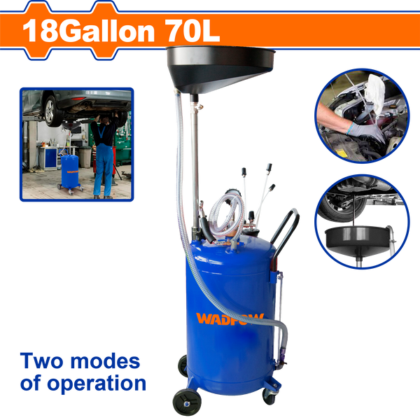 WADFOW Peumatic waste oil drainer 70 L With the air - WKD2A07