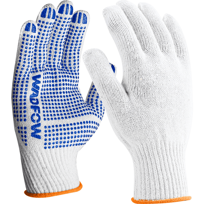 Knitted&PVC dots gloves  WKG1801