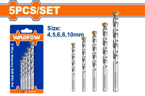 WADFOW 5 Pcs masonry drill bits set - WMJ2K01