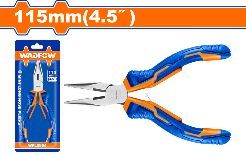 WadfowMini long nose pliers, 4.5 inches, 115 mm-WPL0954