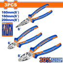 Wadfow 3 Pcs high leverage pliers set- WPS0613