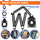 WADFOW Adjustable six folding ruler  12cm(4")*6 sides - WSR5601