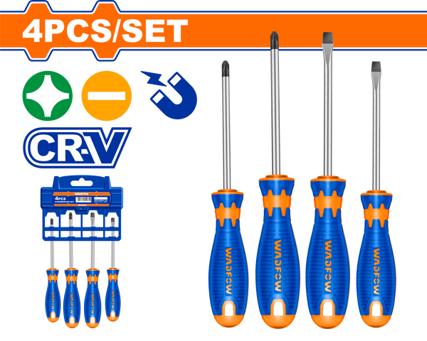 Wadfow
4 Pcs screwdriver set
-WSS1204