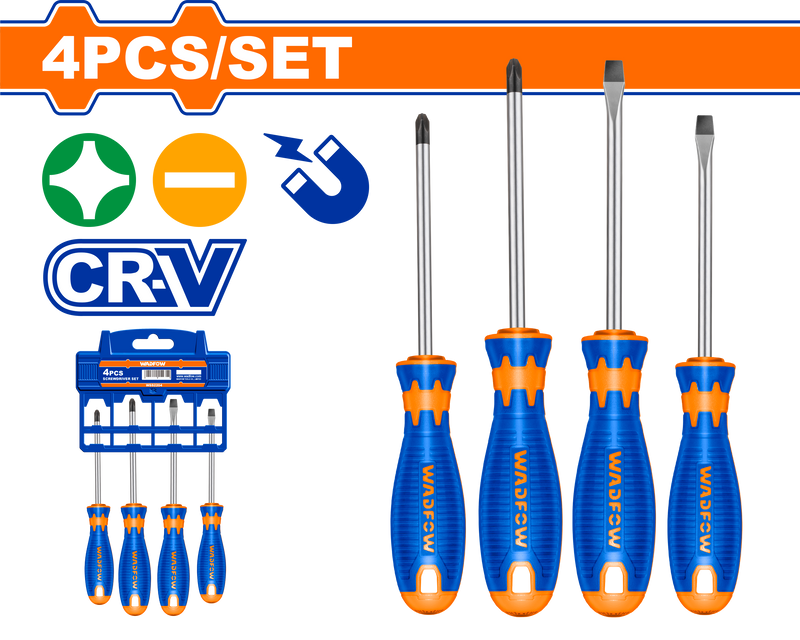 Wadfow
4 Pcs screwdriver set
-WSS1204