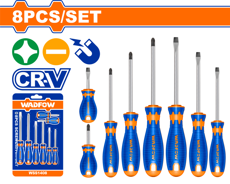 Wadfow screwdriver set 8 Pcs-WSS1408