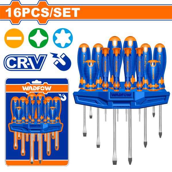 Wadfow screwdriver set 16 Pcs -WSS1416