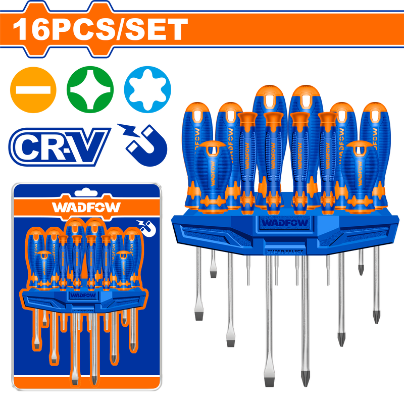 Wadfow screwdriver set 16 Pcs -WSS1416