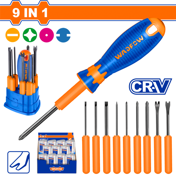 Wadfow
10 Pcs interchangeable screwdriver set
-WSS1B10