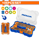 WADFOW screwdriver bits set 106 Pcs -WSS8B05
