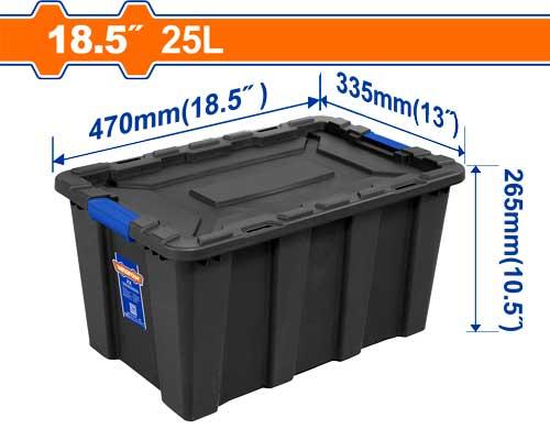 WADFOW Plastic tool box"18.5"inch/25 L - WTB3325