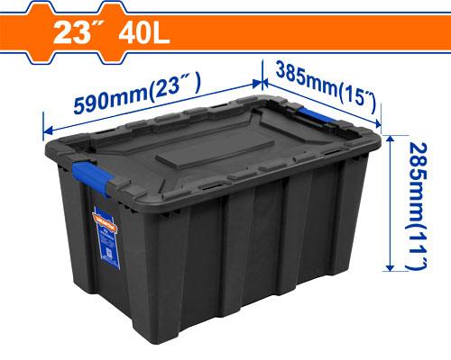 WADFOW Plastic tool box"23"inch/40 L - WTB3340