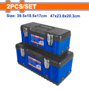 Wadfo 2-Piece Tool Box Set (Plastic & Metal) – Model WTB6A02