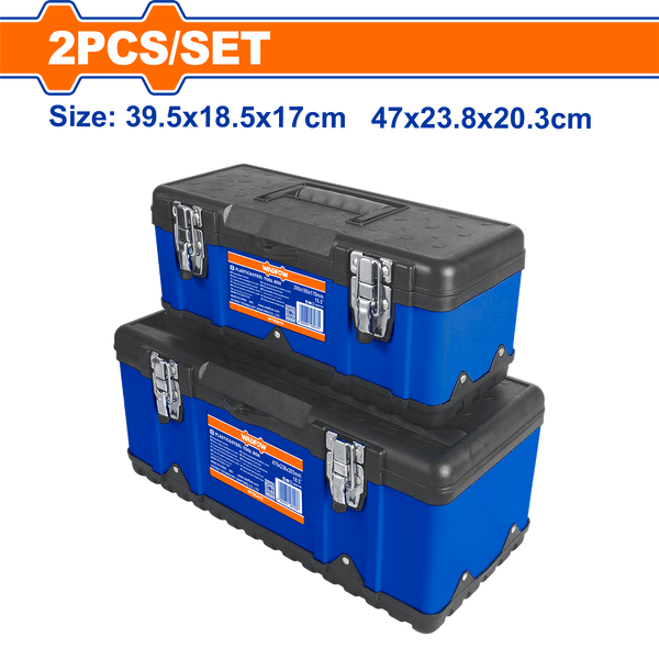 Wadfo 2-Piece Tool Box Set (Plastic & Metal) – Model WTB6A02