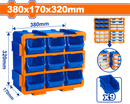  وادفو  وحده ادراج تخزين بلاستيك 380 * 170 * 320 مم 9 ادراج  - WTB8330 

