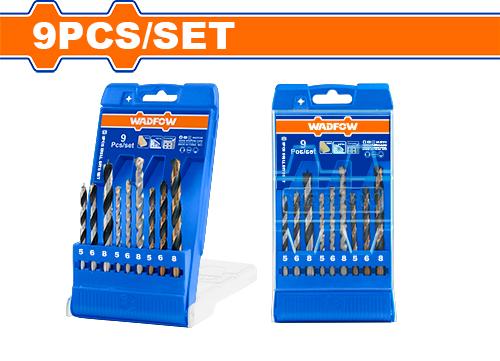 WADFOW 9 Pcs drill bits set - WTD6B01