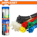 وادفو طقم افيز بلاستيك  200 قطعة - بالوان مختلفه - WTE85521 
