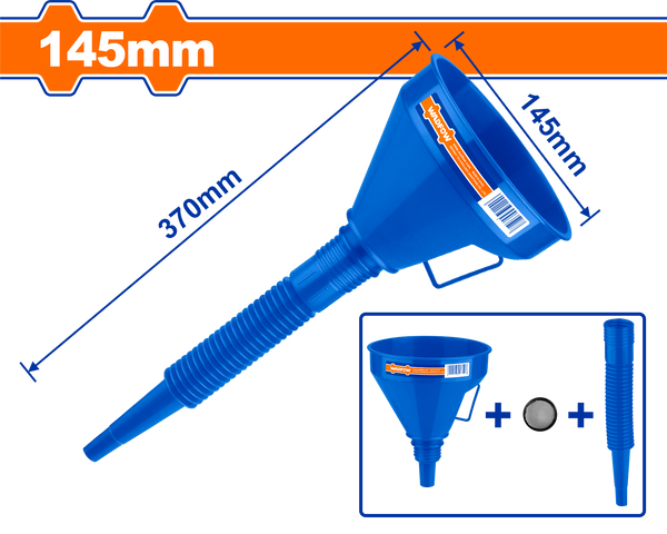 Wadfo 2-in-1 Flexible Plastic Funnel 145×370 mm –  WUF1302