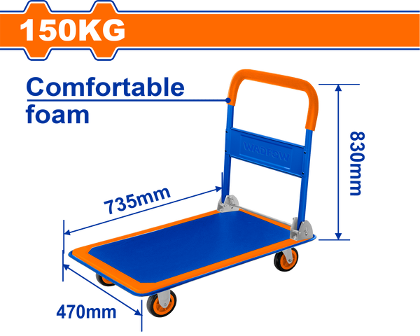 Wadfo Folding  platform hand truck with 150 kg Load Capacity –  WWB1315