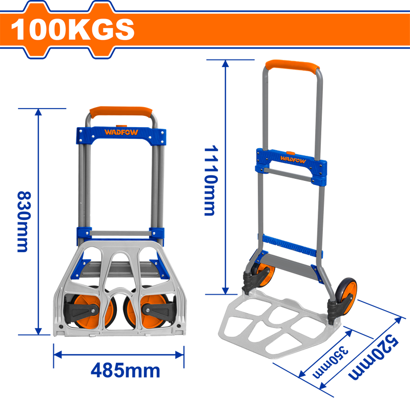 Wadfow Foldable hand truck 100kg-WWB9A10