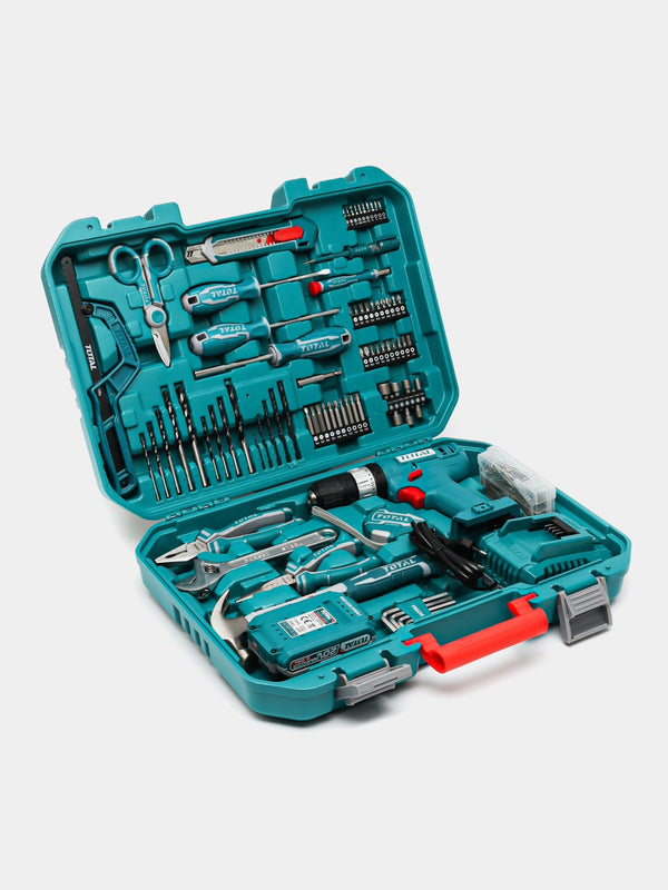 Total tools 165 Pcs Tools set included  20V cordless drill 40 N.m + battery and charger - THKTHP11652