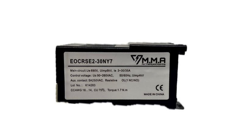 اوفر لود الكتروني من زيادة الحمل 3–35/30 امبير، بجهد 90~260 فولت AC – موديل EOCRSE2-30NY7
