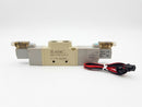 Solenoid Valve Japanese style  5/3 With 2 Coil 24DC (Normally Closed )/ Model :FY-C