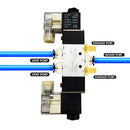 Pneumatic Solenoid  Valve, 5 Way 2 Position (5/2), Without Coil (Dual Coil),  Model 4V
