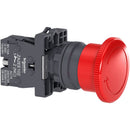 Schneider Emergency Switching Off Push Button, Ø22 Non-Trigger Turn Release, 1NC - XA2ES542
