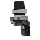 شنايدر سليكتور عادة معدن لون اسود – قطر 22 مم – 2 وضع – نقطة واحدة مفتوحة (1 NO) – موديل XB4BD21