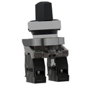 شنايدر سليكتور معدن لون اسود – قطر 22 مم – 3 أوضاع  – 2 نقطة مفتوحة (2 NO) – موديل XB4BD33