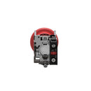 شنايدر مفتاح ايقاف طوارئ ، معدن، راس احمر قطر 40 مم ، قطر تركيب 22 مم ، نقطة واحدة NC – موديل XB4BS9442