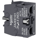 Schneider Single Contact Block for 22mm Head, 1 Normally Open (NO) Contact - ZA2EE101