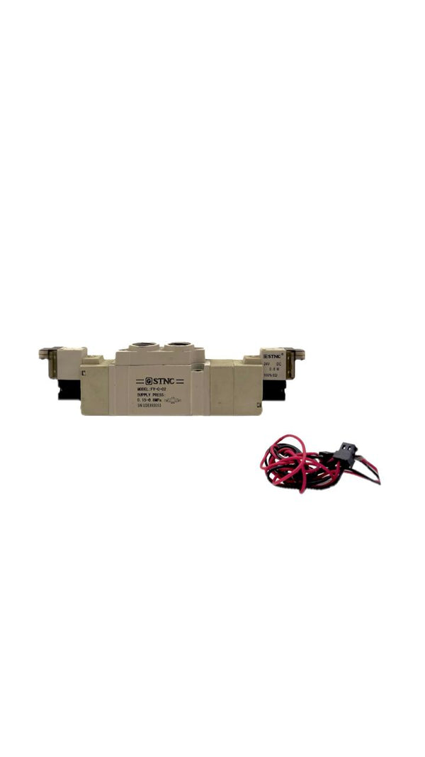 Solenoid air control Valve Japanese style  5/3  "1/4 inch " With Coil / 1 coil (Normally Closed )/ Model :FY-02-C