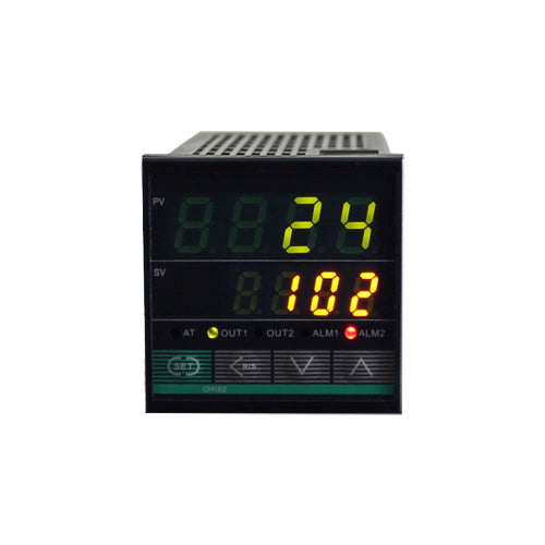 4-Digit Dual Display PID Temperature Controller 48mm x 48mm - HEAT-GAUGE-FK06