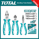 TOTAL TOOLS
 3pcs Pliers set ( 8", 6" )inch - THT2K0301