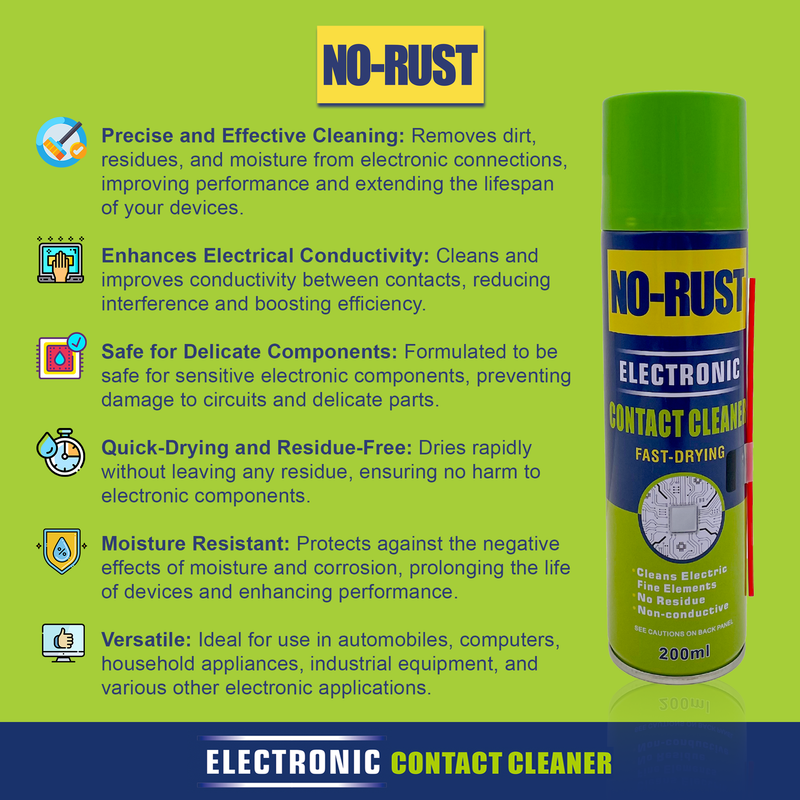 No Rust Electronic Contact Cleaner 200 ML