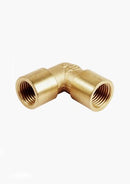 Brass Fitting Elbow Female Thread  Gold Color or Nickel-Plated (Model: EL-FF)