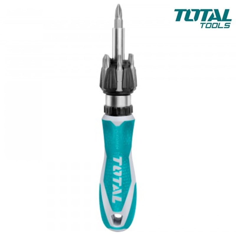 TOTAL TOOLS 8Pcs ratchet screwdriver set - TACSD30086