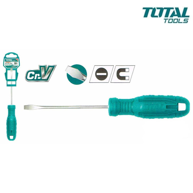 TOTAL TOOLS Slotted Screwdriver 6mm X 125mm- THTDC2156